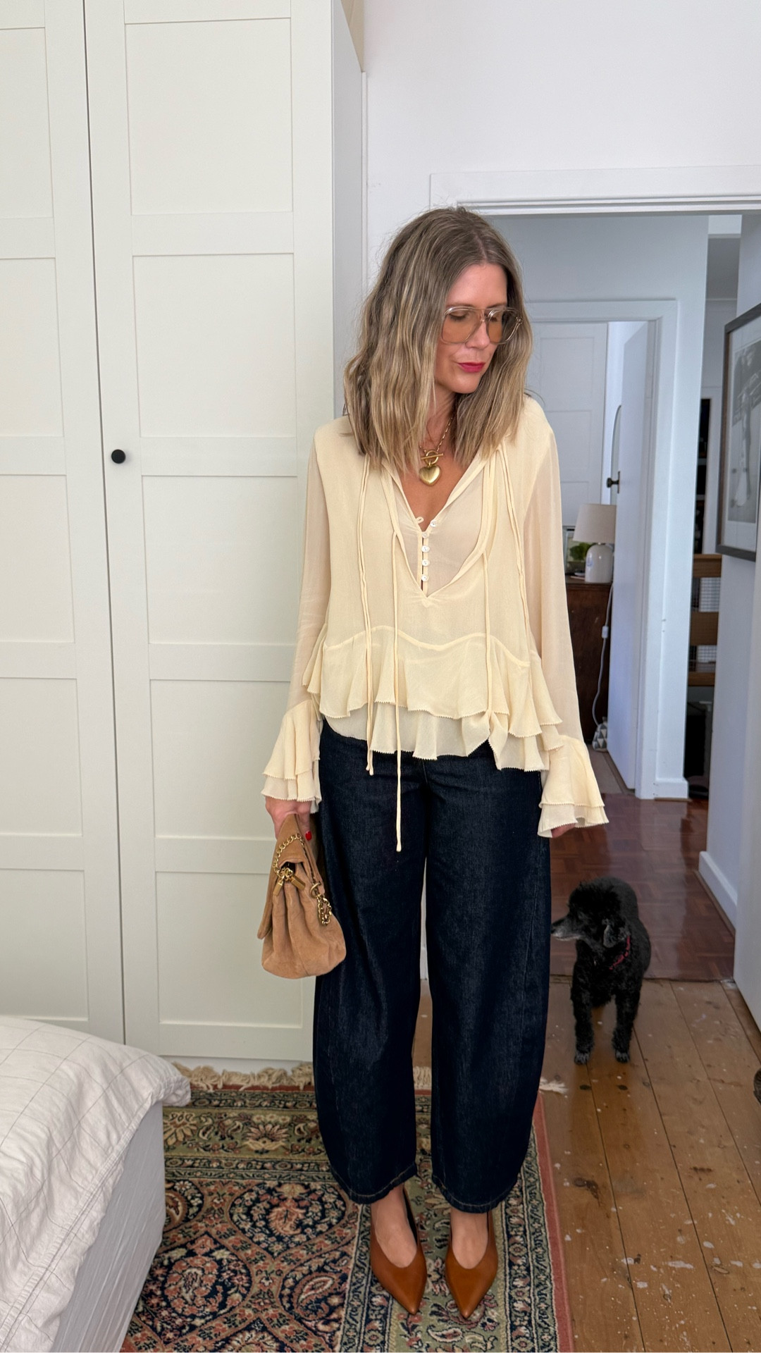 Giving Chloe vibes without the price tag  — and yes, of course it features another pair of barrel legs to add to the rotation x

Wearing a 36 (AU8) in the jeans, Medium in the top. Shoes are on the larger side so downsize if in between sizes.

#LTKSeasonal #LTKgrwm #LTKootd