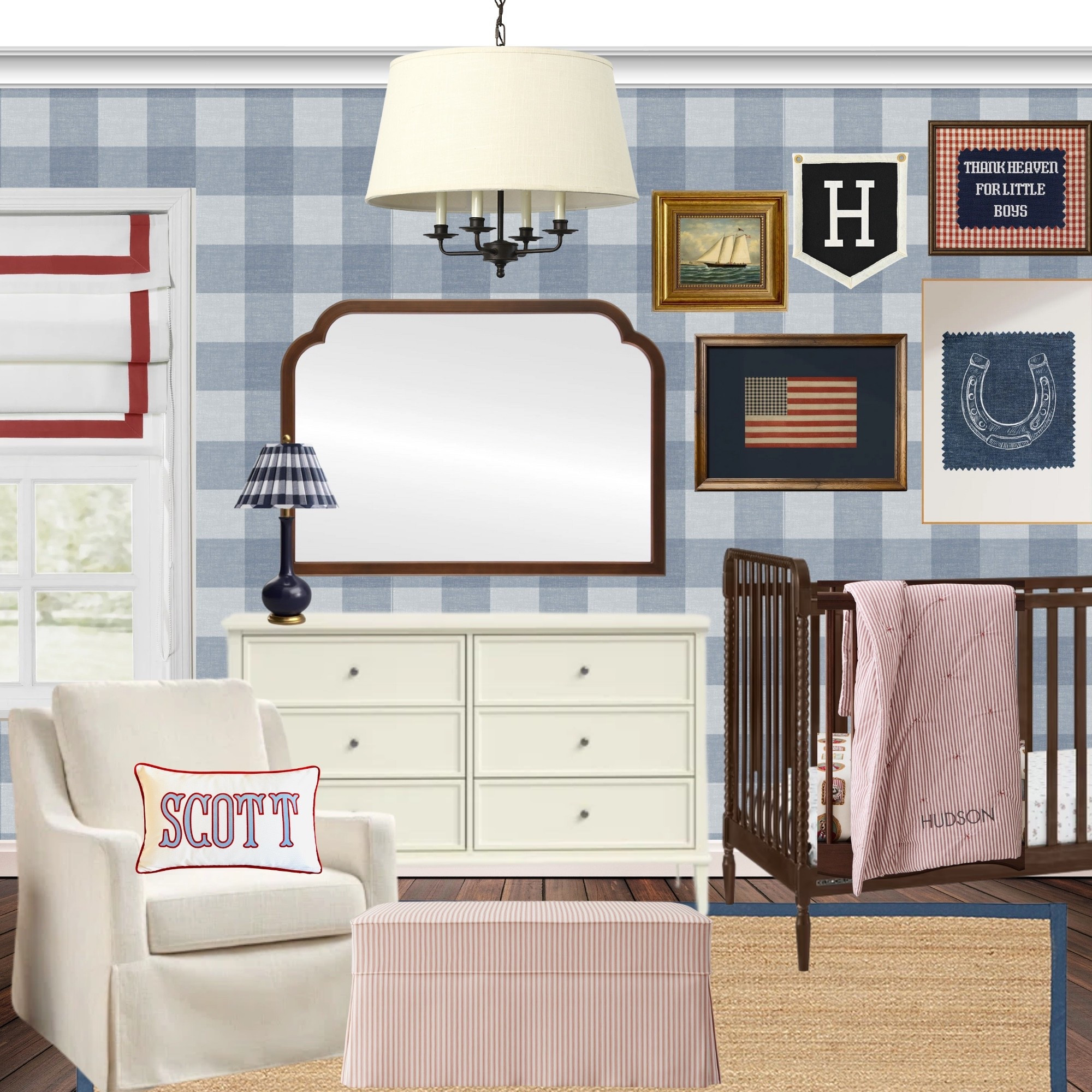 Americana vintage inspired boys nursery they can easily be replicated into boys room!

#nursery #homedecor #ralphlauren

#LTKSaleAlert #LTKHome #LTKBaby