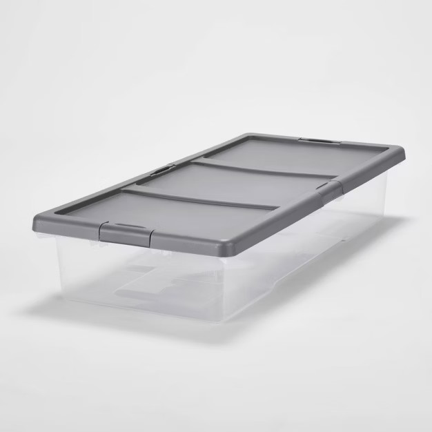 Underbed Latching Clear Storage Box - Brightroom™ | Target