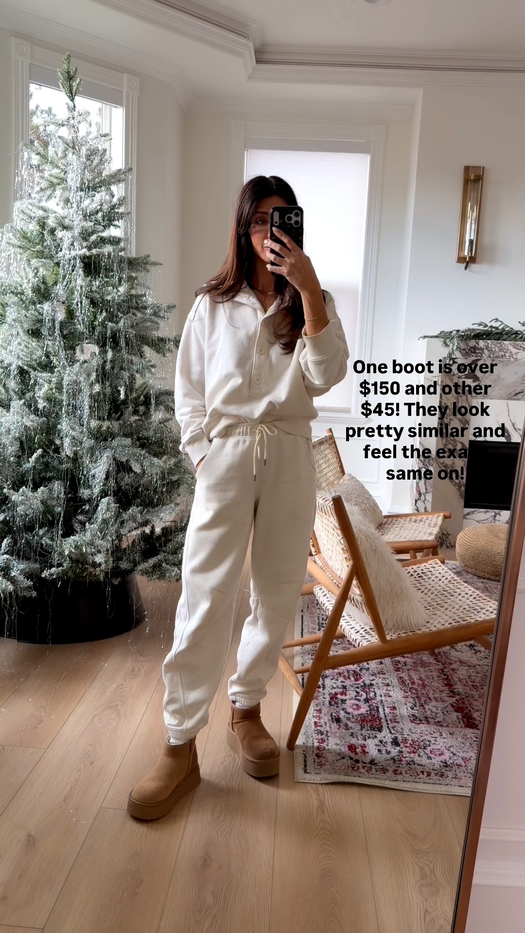 I love both of these boots! If you’re looking for a more affordable option, I linked to here! Also my sweatsuit I have the size extra small runs tts! 

#LTKOver40 #LTKSeasonal #LTKHoliday