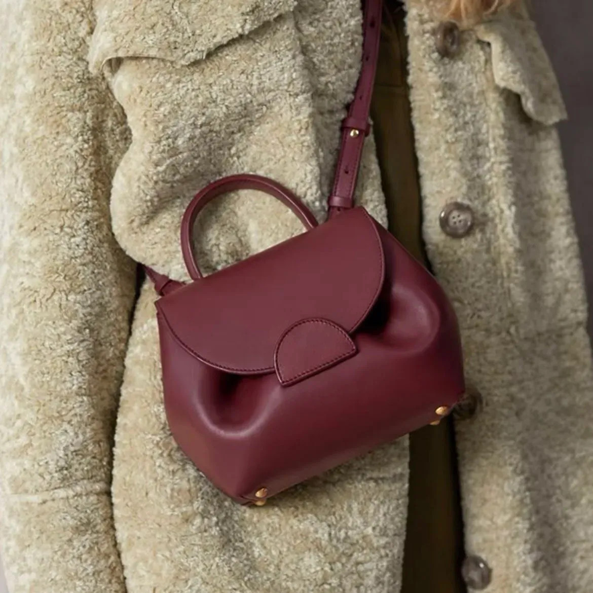 Designer women numero un nano shoulder bag cowhide patchwork handbag with a base that is not easy... | DHGate