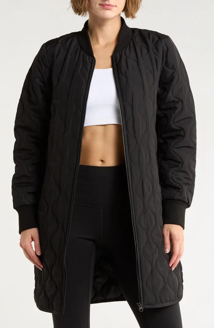 Longline Quilted Jacket | Nordstrom Rack