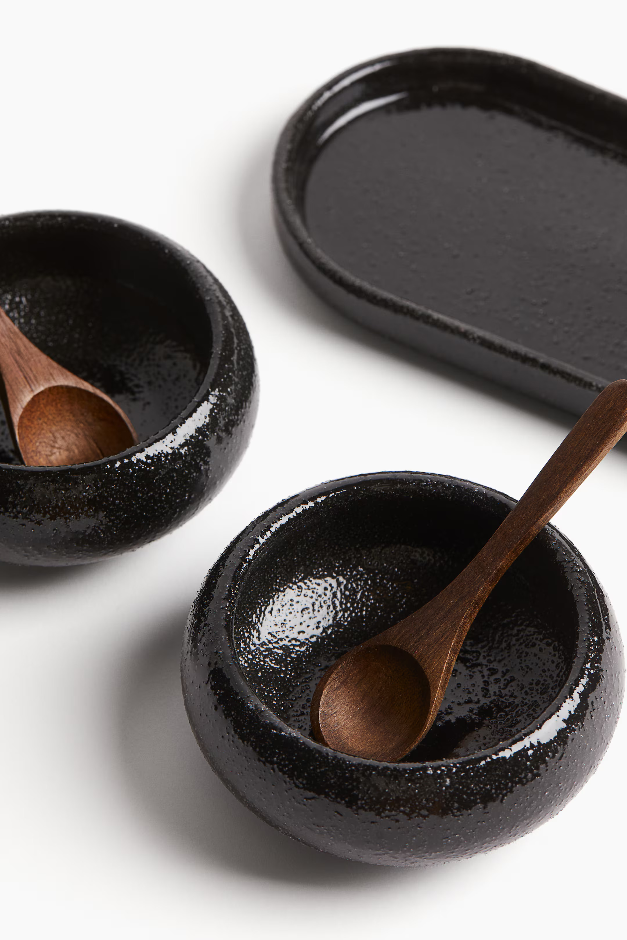 2-pack Stoneware Bowls with Spoons | H&M (US + CA)
