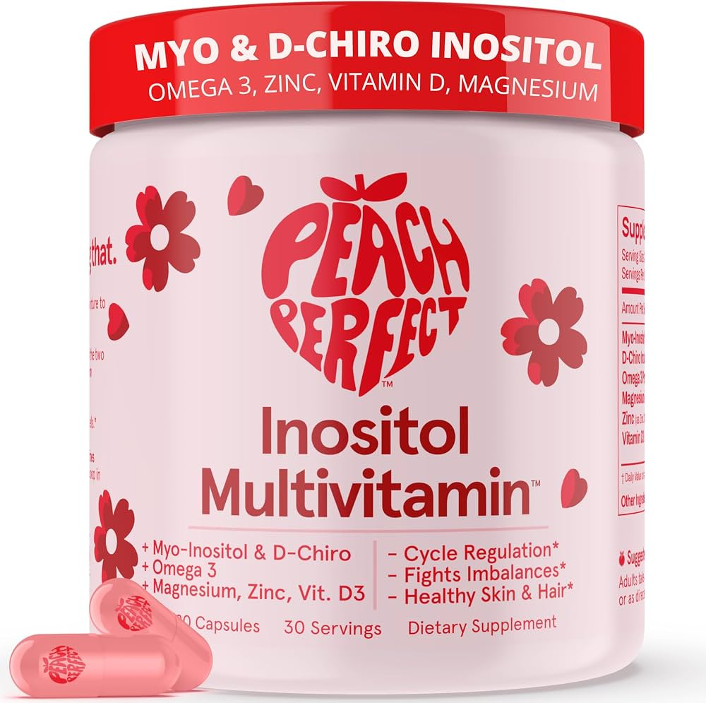 Inositol Multivitamin Capsules – Myo-Inositol & D-Chiro Inositol 40:1 Blend, Omega-3, Vitamin D... | Amazon (US)
