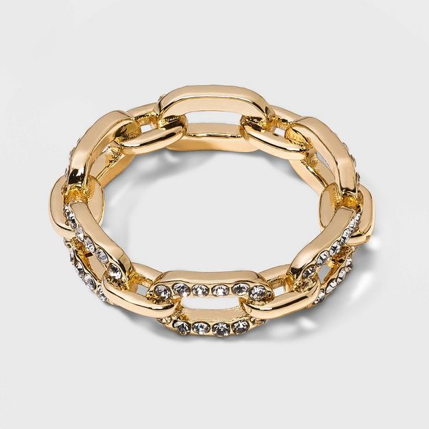 SUGARFIX by BaubleBar Crystal Link Chain Ring | Target
