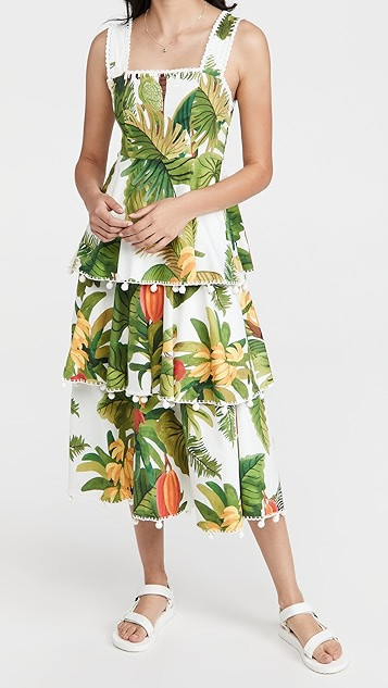 White Cocoa Forest Midi Dress | Shopbop