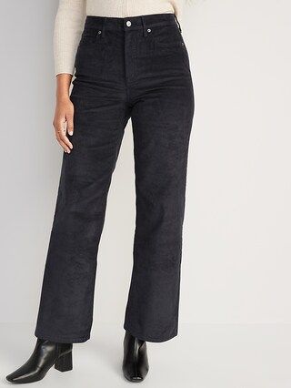 Extra High-Waisted Sky-Hi Wide-Leg Corduroy Pants for Women | Old Navy (US)