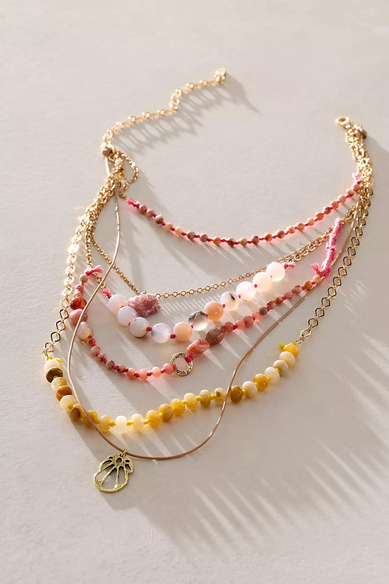 Hailee Semiprecious Beaded Necklace | Free People (Global - UK&FR Excluded)