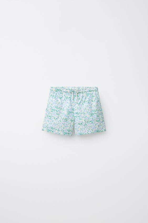 2-6 YEARS/ LEAF PRINT SWIM SHORTS | Zara US