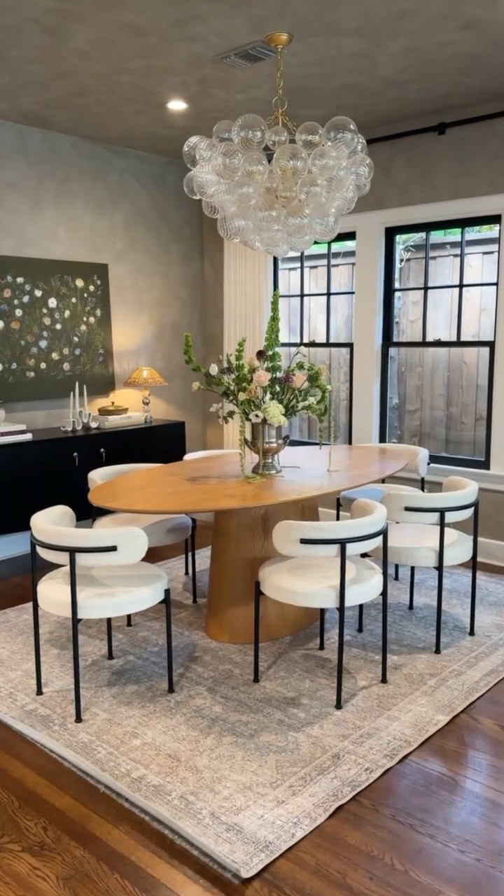 Makes the biggest difference!!! Love our dining room rug 😍 

Art was commissioned from Mia Lauren & marble lamp is Erica Marie (code: ALOPROFILE will save you 10%)

#LTKHome #LTKSeasonal