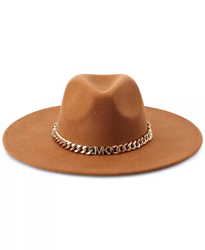 Women's Felted Wool Fedora with Chain Band | Macy's