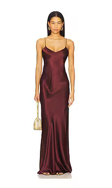 NILI LOTAN Cami Gown in Claret from Revolve.com | Revolve Clothing (Global)
