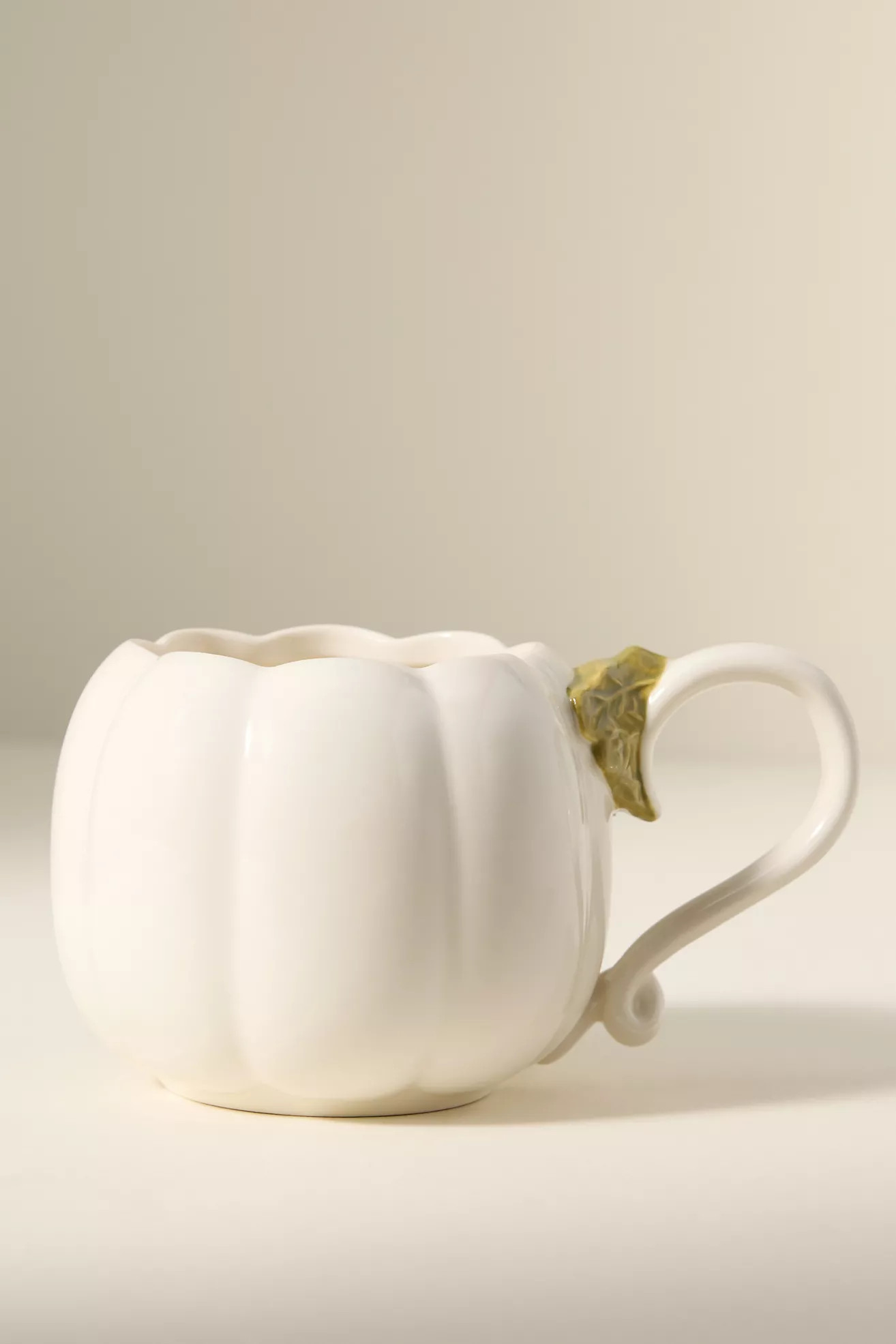 Figural Pumpkin Glazed Stoneware Mug | Anthropologie (US)