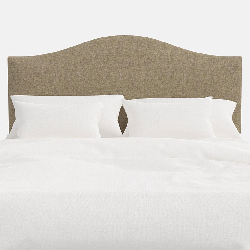 Saddle Textured Linen Headboard - Beige, Size Queen | The Company Store | The Company Store