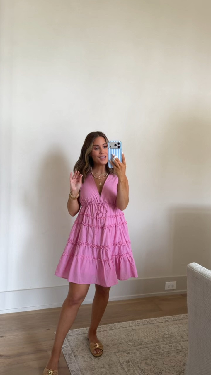 Wearing an xs in this Target dress- such a pretty pop of color for spring & summer ☀️ Target has so many cute finds right now! Also linking my sandals, run true to size! Currently 16 weeks pregnant for reference! 

#LTKSeasonal #LTKmomlife #LTKootd