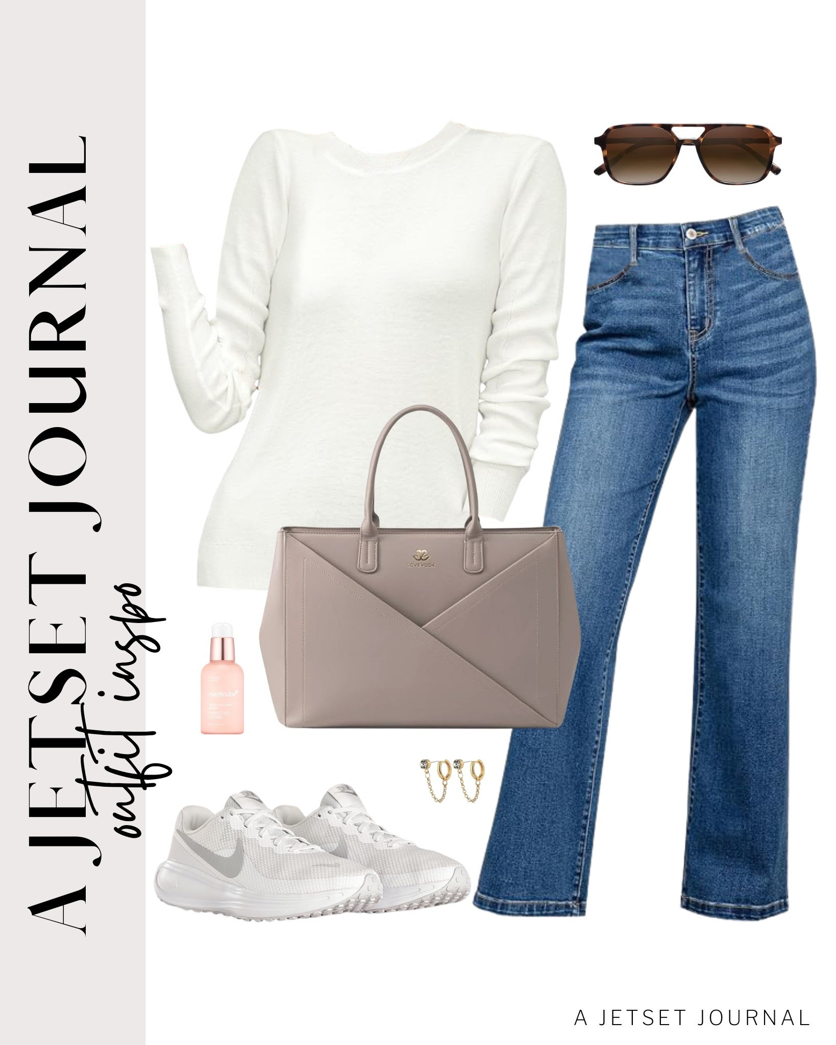 Pair this crew neck sweater with wide leg jeans, platform sneakers, and a crossbody bag for an easy fall look!
medicube collagen serum, square sunglasses, amazon finds, affordable look, fall fashion, beauty must have, trendy style, fashion accessories, fall outfit idea

#LTKU #LTKStyleTip #LTKSeasonal