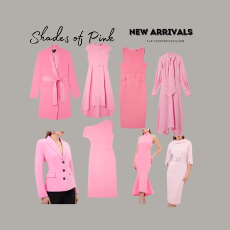 Shades of pink for spring occassion, wear to the office, wedding guest, birthday outfit, pink blazer for the office and beyond 
#ltkfind #springhaul

#LTKwedding #LTKworkwear #LTKeurope