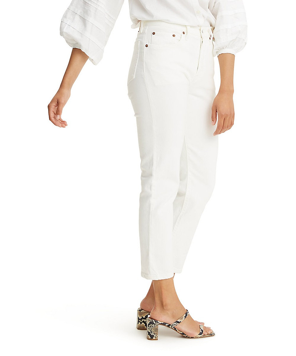 Levi's Women's Denim Pants and Jeans In - White in the Clouds Crop Jeans - Women | Zulily