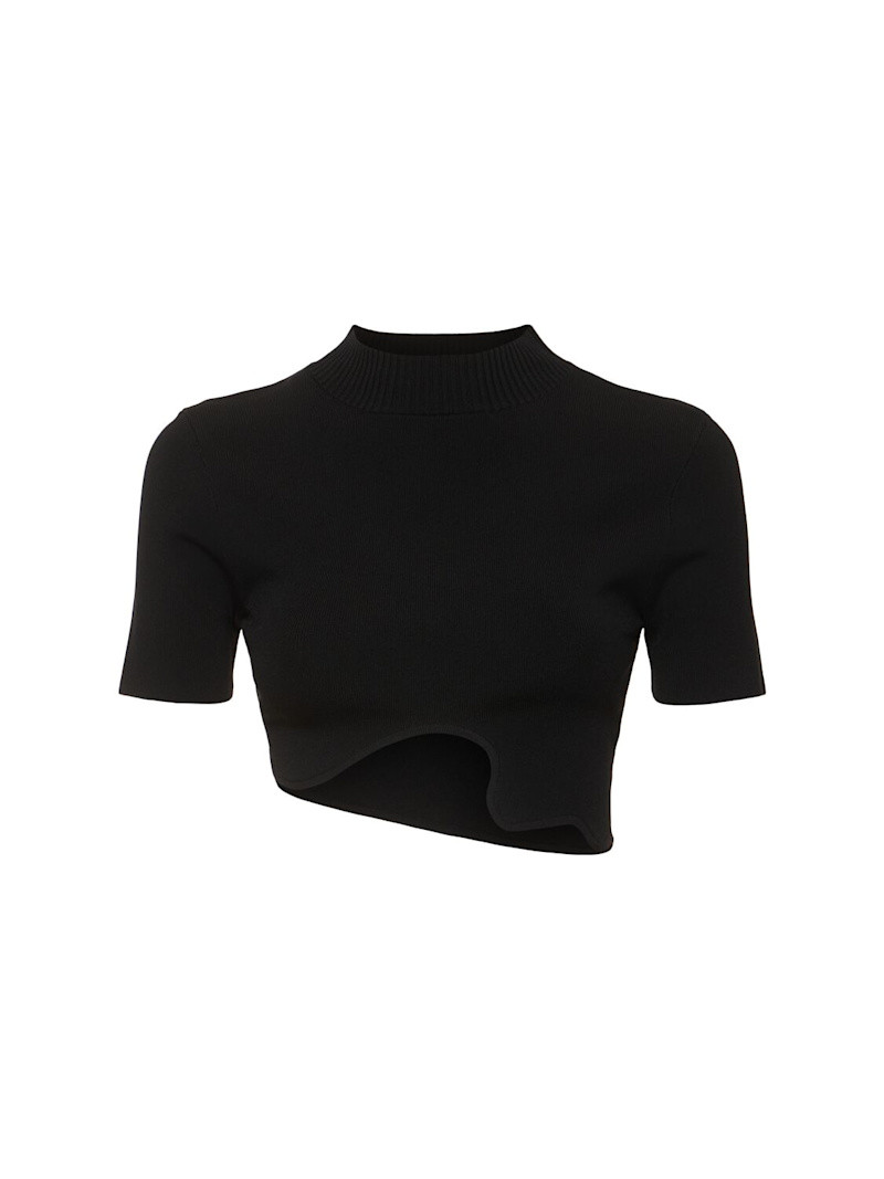 Maparadita ribbed viscose crop top | Luisaviaroma