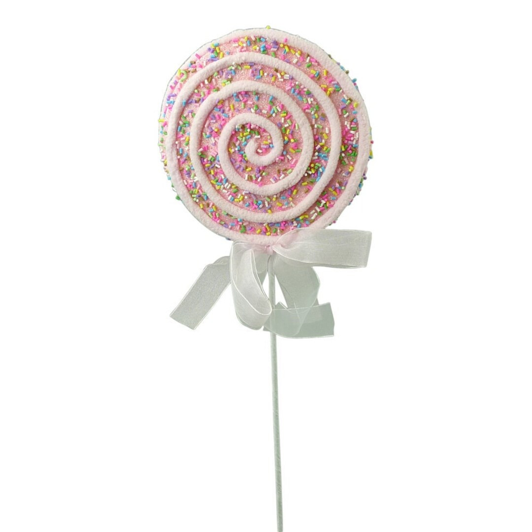 Chenille Sprinkle Lollipop Spray 22, Valentine Wreath Embellishment, Lollipop Wreath Pick, Valent... | Etsy (US)