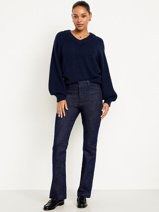 High-Waisted Pixie Flare Pants | Old Navy (US)