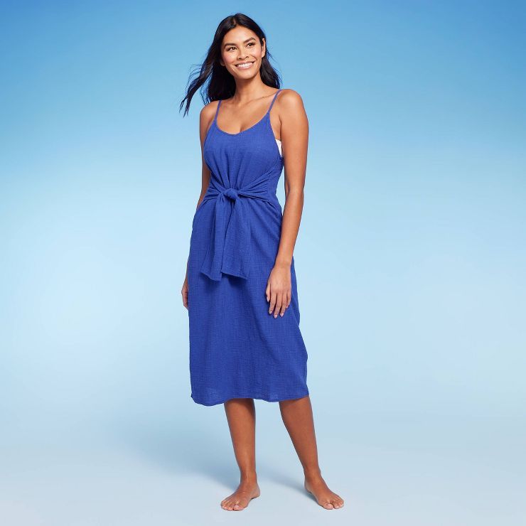 Women's Tie Detail Maxi Cover Up Dress - Kona Sol™ | Target