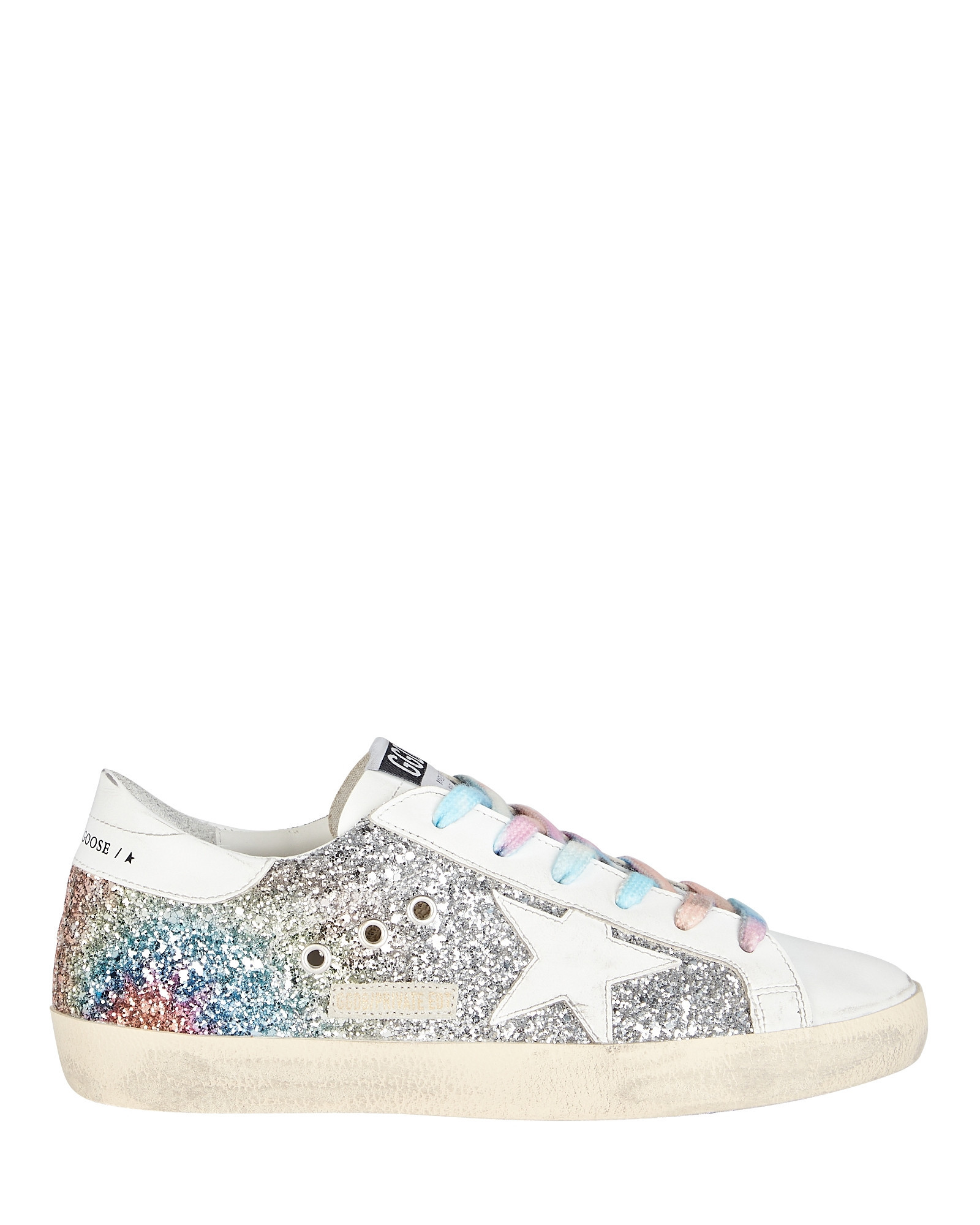 Superstar Glitter Low-Top Sneakers | INTERMIX