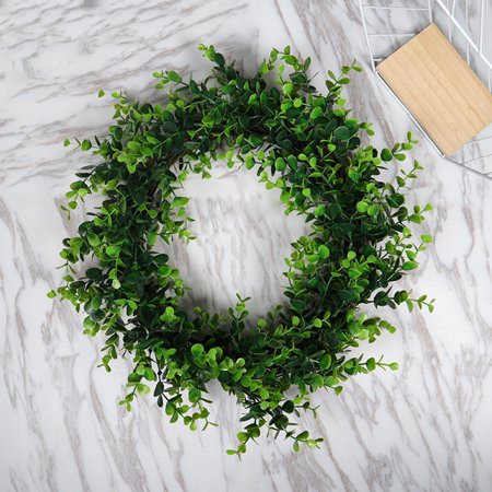 Tuscom Artificial Green Plant Wreath Simulation Green Plant Garland Home Office Decor | Walmart (US)