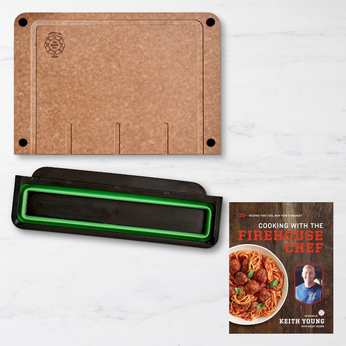 Cup Board Pro with Green Cup and Firehouse Chef Cookbook | Williams-Sonoma