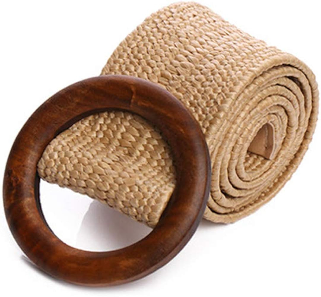 Womens Braided Vintage Wide Elastic Stretch Waist Belt Retro Cinch Belt Braided Belt for Women La... | Amazon (US)