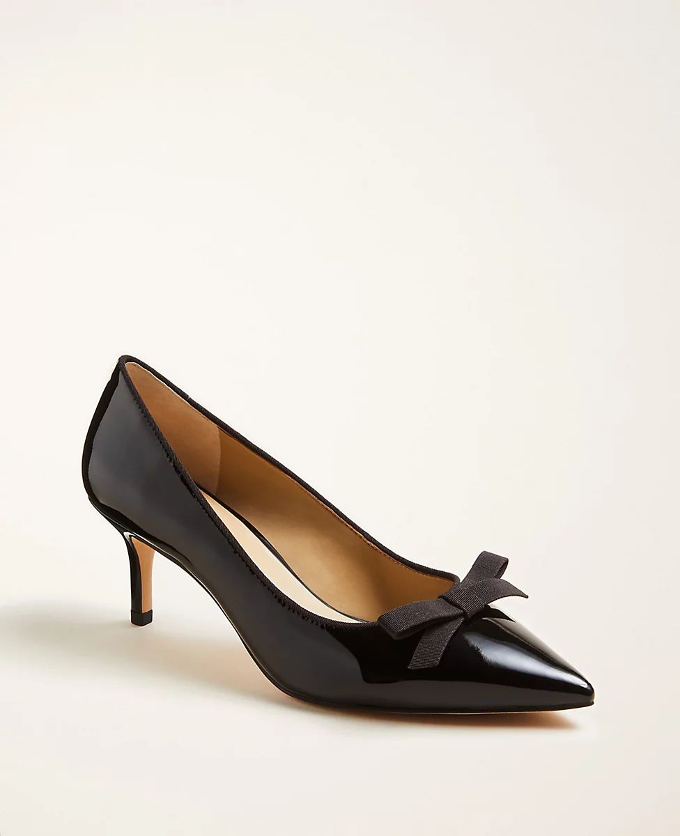 Myrtle Bow Patent Leather Pumps | Ann Taylor | Ann Taylor (US)