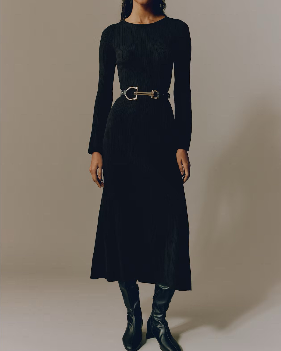 Long black sweater dress 

#LTKSeasonal #LTKFindsUnder50