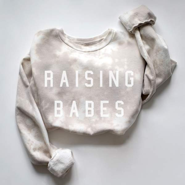 Womens Monroe Tie Dye "Raising Babes®" Everyday Sweatshirt | Ford and Wyatt