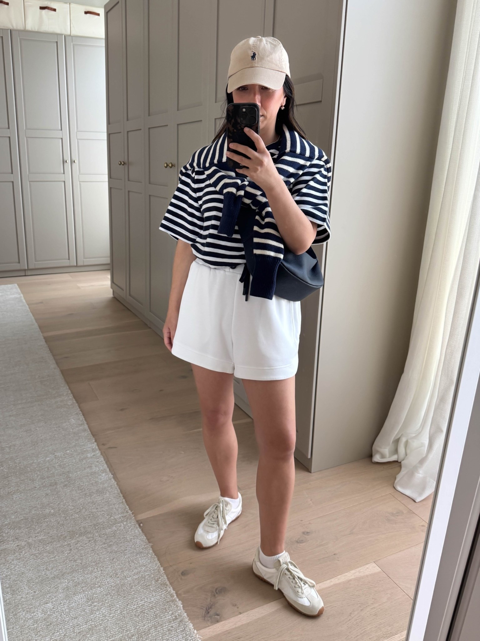 What to wear to the park while still feeling good and looking elevated. 

Madewell tee xs
Minnow sweater small
Varley shorts xs
Amazon socks
Bimba y Lola sneakers 5 - run big
Polo Ralph Lauren hat
Amazon bag
Dorsey James necklace 15”
Electric Picks earrings

Summer outfits, summer style, petite style

#LTKmomlife #LTKootd #LTKPetite