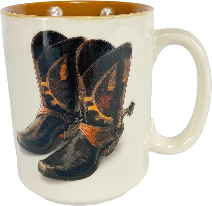 Rivers Edge Products Cowboy Ceramic Coffee Mug with Handle, 16 Oz, Espresso Cups and Coffee Cups ... | Amazon (US)