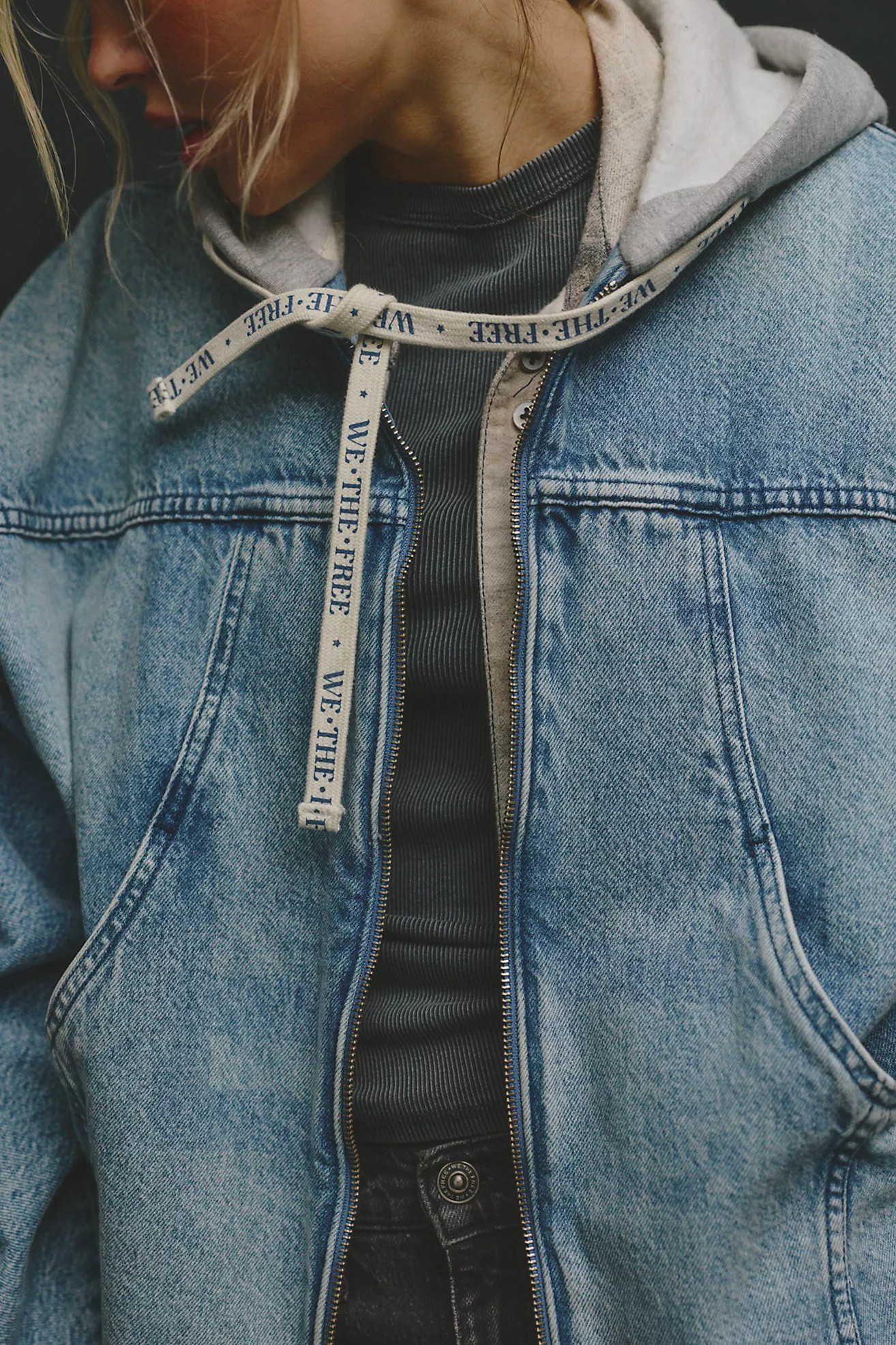 We The Free Iggy Hooded Denim Jacket | Free People (Global - UK&FR Excluded)