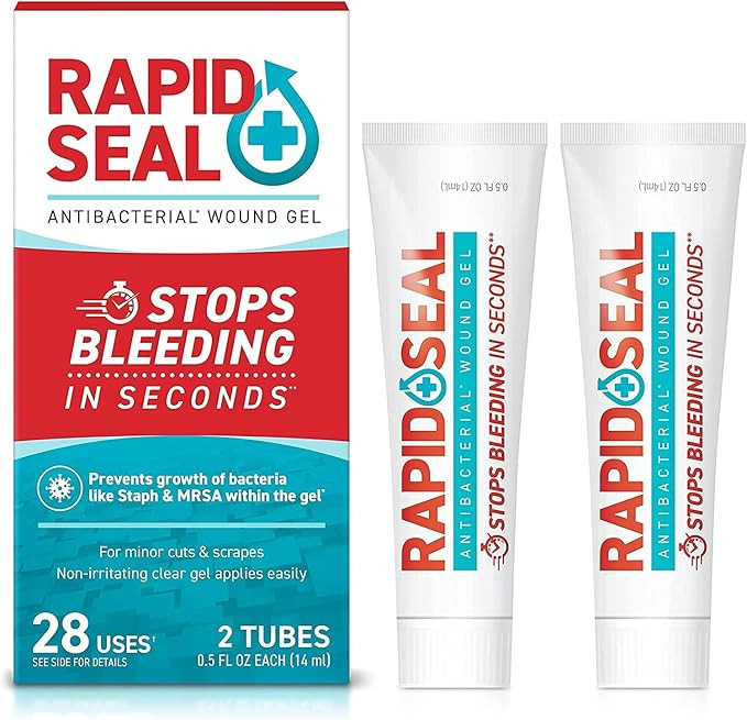 Wound Gel (2 Tubes) | Stops Bleeding in Seconds, Ideal for Cuts, Scrapes and Razor Nicks… | Amazon (US)
