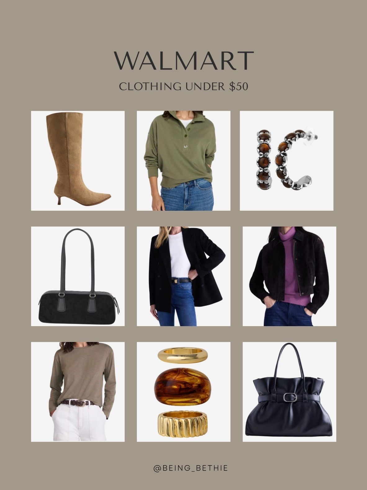 Walmart clothing under $20! 

Boots, sweater, jacket, bag, earrings

#LTKSaleAlert #LTKSeasonal #LTKootd