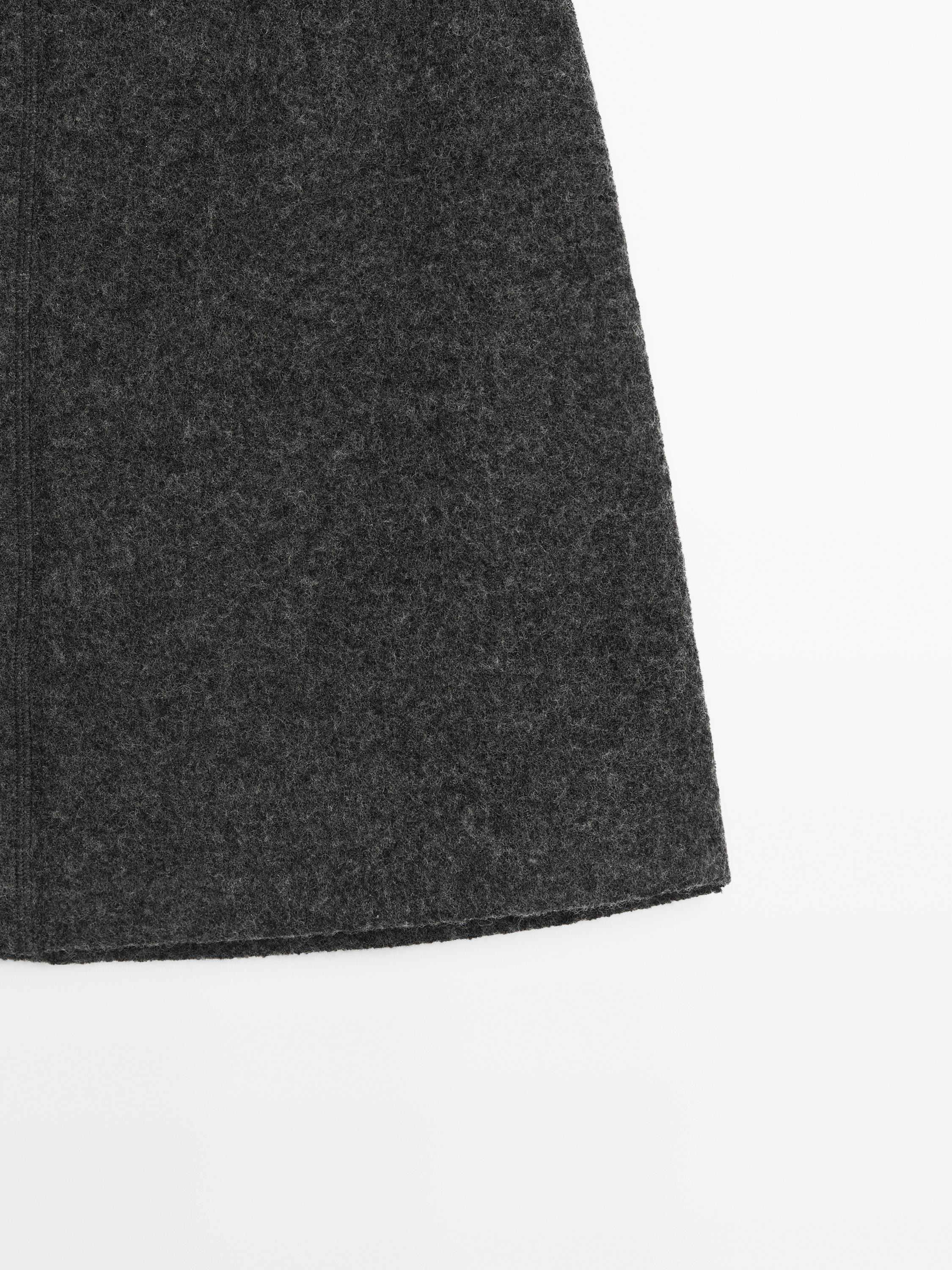 Wool blend mini skirt | Massimo Dutti UK