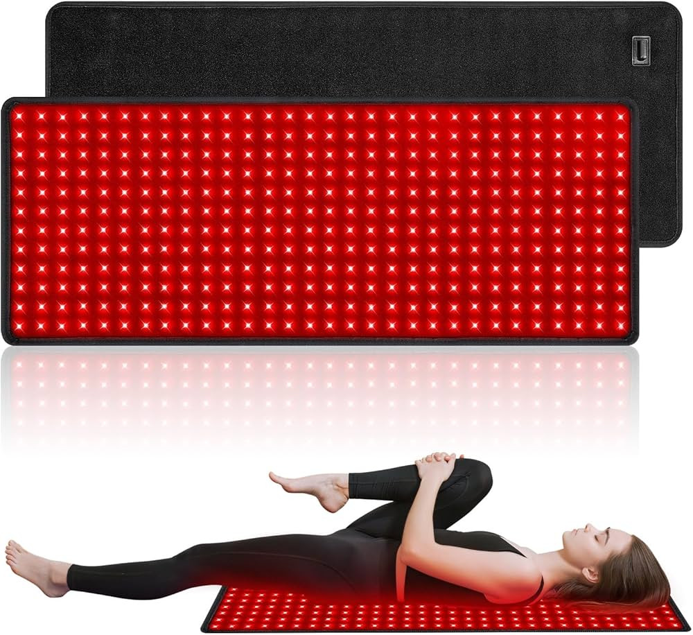 Red Light Therapy for Body, 31.5" x 12" Large Infrared Red Light Therapy Belt Pad for Back Belly ... | Amazon (US)