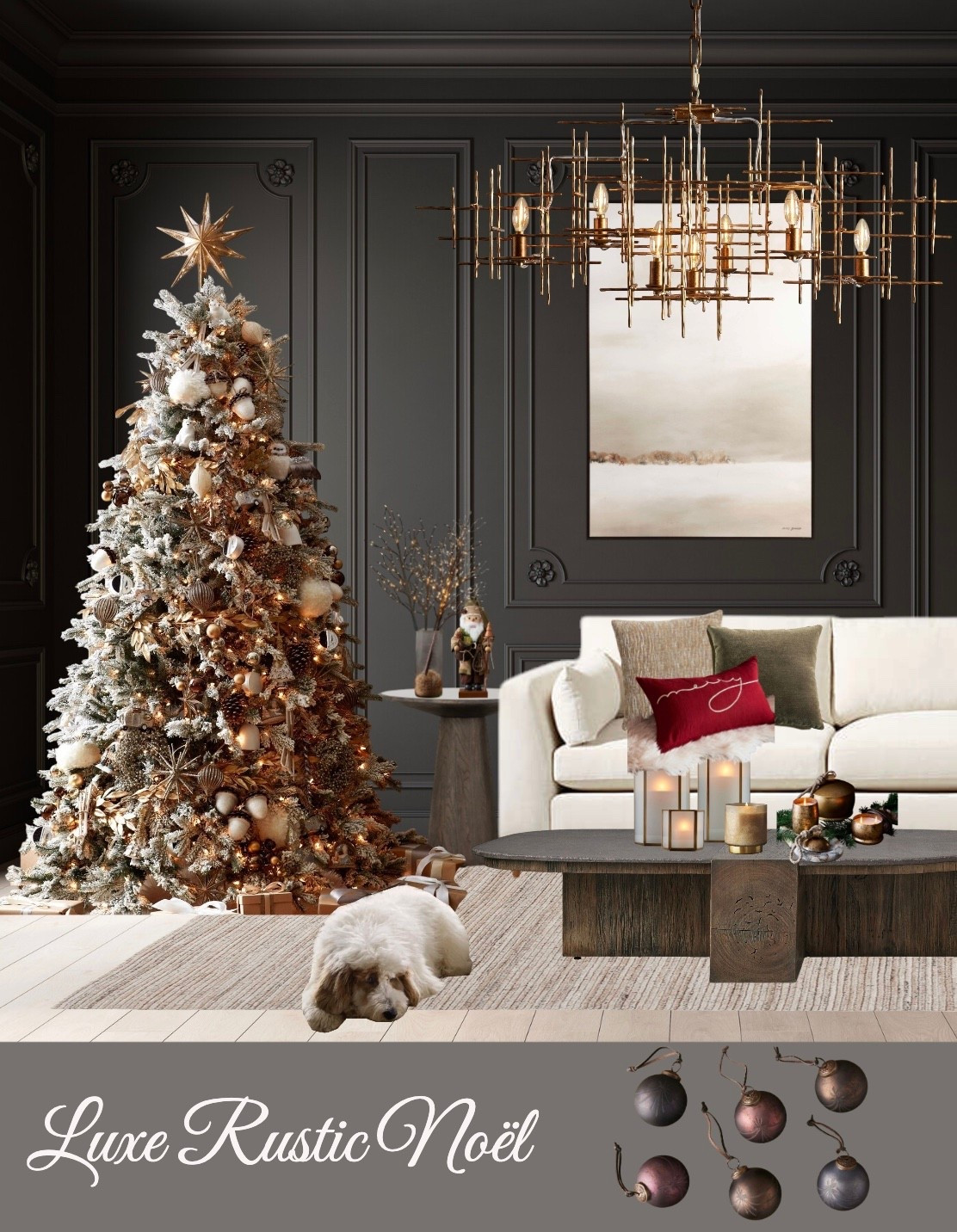 A little sparkle, a little rustic charm, and a whole lot of holiday warmth.

The kind of Christmas scene that reminds us what matters most , cozy moments, soft lights, and the ones we love curled up nearby. 🎄❤️🐶


#LTKCyberWeek #LTKHoliday #LTKGiftGuide