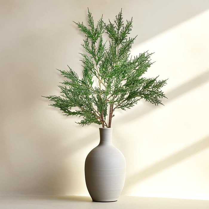 Giegxin 2 Pack Large Christmas Cypress Stems 38" Artificial Pine Branches Picks Greenery Stems Fa... | Amazon (US)