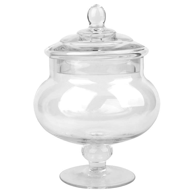 Clear Glass Apothecary Jar, 10" | At Home