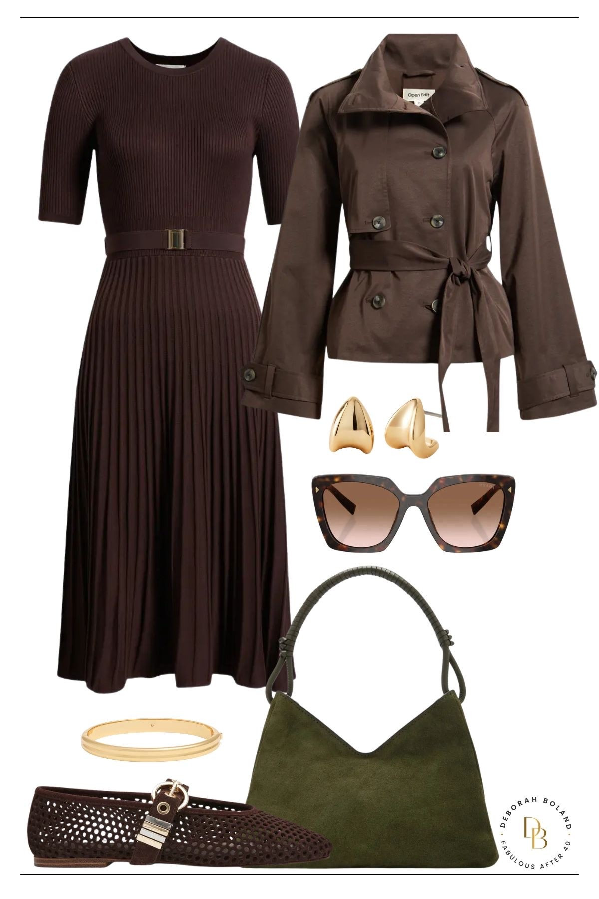 This fit and flare sweater dress is cozy and chic for Fall. I’ve kept it casual with this cropped trench coat and perforated ballet pumps. This look is on sale at the Nordstrom Anniversary sale.

#LTKOver40 #LTKSeasonal #LTKSaleAlert