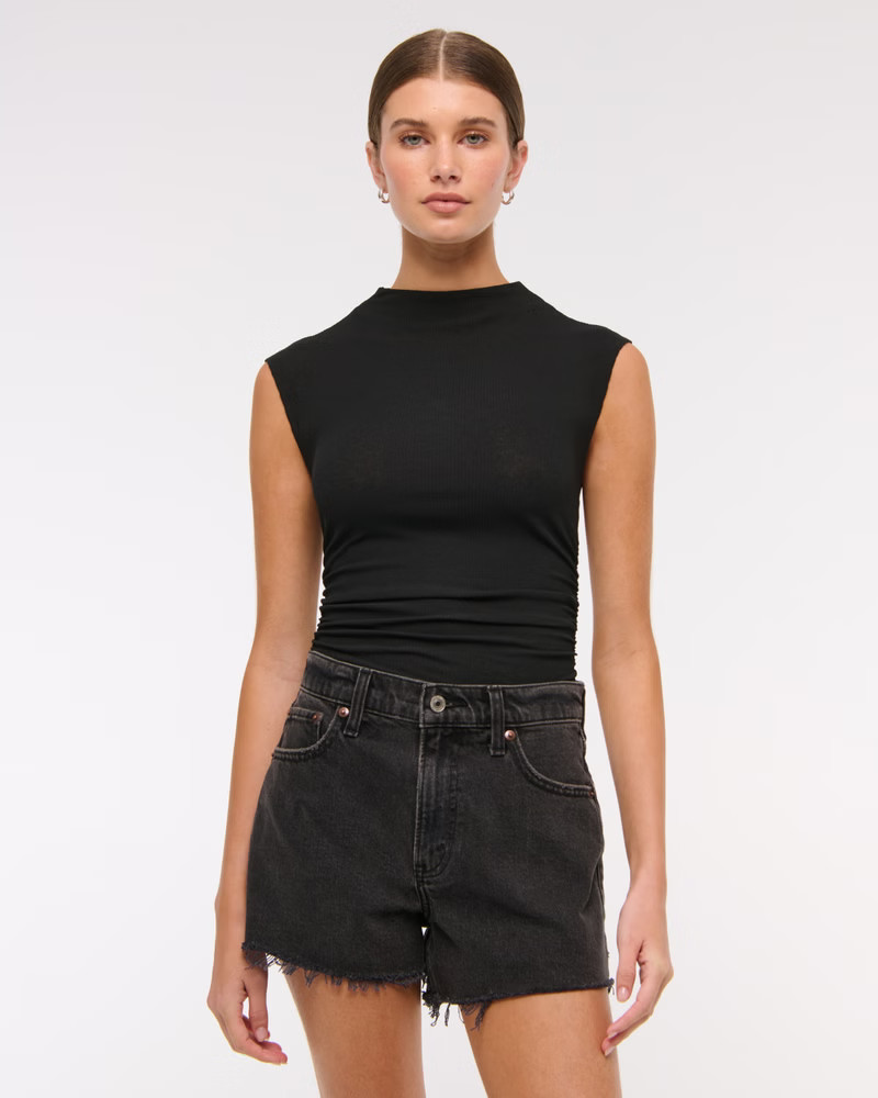 High Rise 90s Cutoff Short | Abercrombie & Fitch (US)