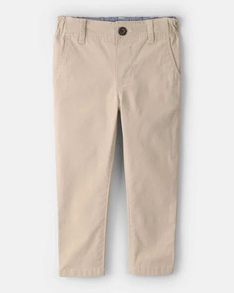 Baby Boy Slim Tapered Chino Pants - Khaki | Carter's Inc