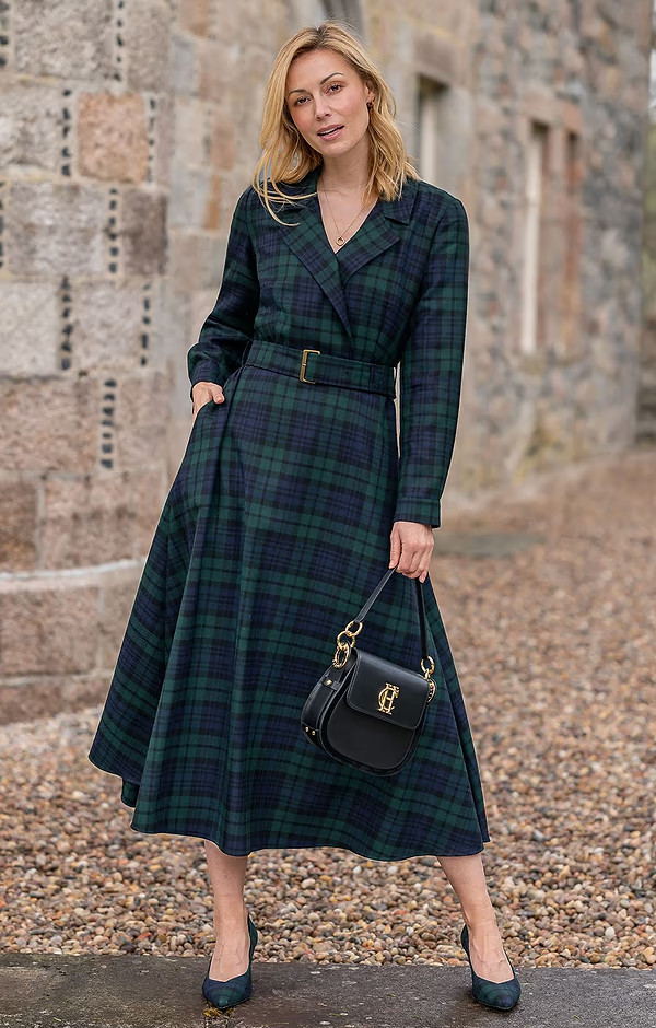 Ladies Belted Plaid Dress | The House of Bruar