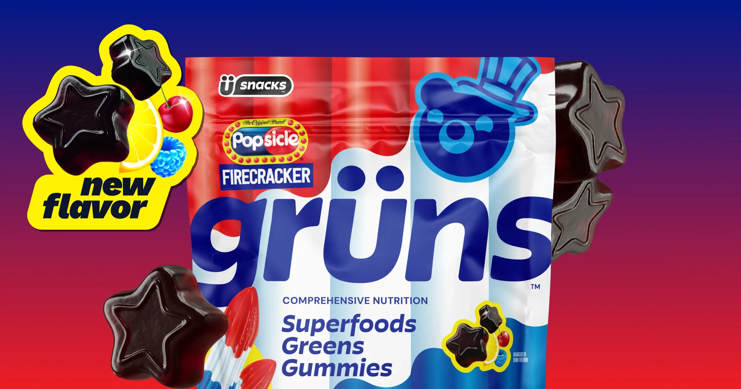Popsicle\u00ae Firecracker Gr\u00fcns | Daily Nutrition Support | Gruns