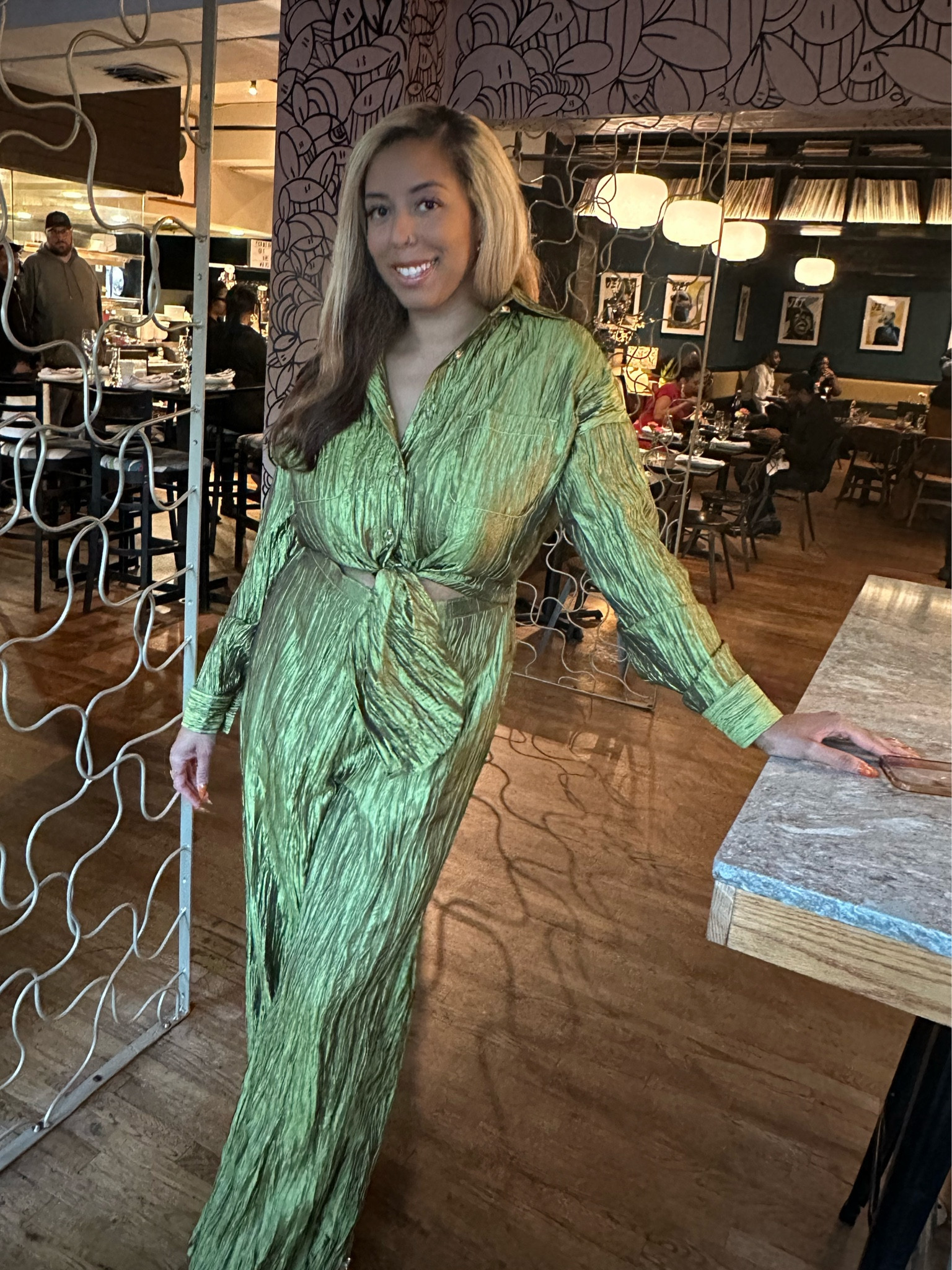 This jumpsuit is my favorite. This has a tie front closure. I’m mid-size   I saw it on Kelly Rowland and I had to have it  

#LTKstyletip #LTKFind #LTKcurves