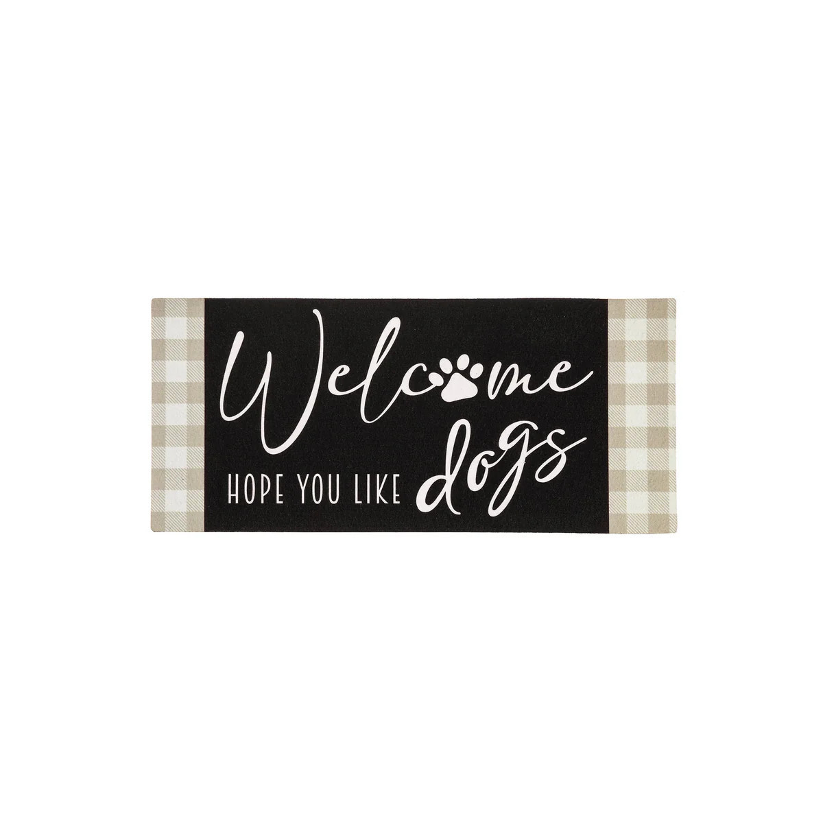 Dogs and Check Sassafras Switch Mat | My Evergreen